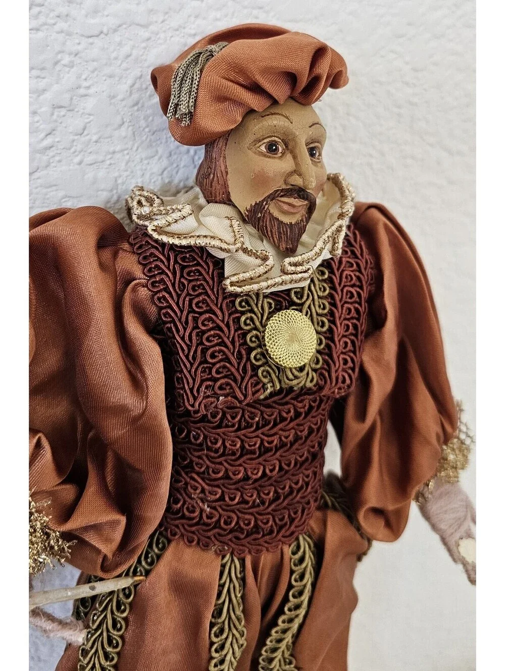 Rare Aldik & Court Jester Harlequin Figurine Dolls Ornament Christmas Traditions